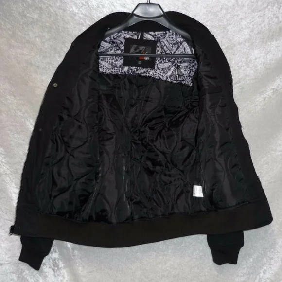 NWT Black Bomber Jacket - Picture 3 of 3